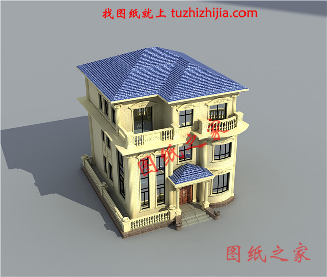 2024年新款別墅外觀圖三層戶型設(shè)計(jì)，適合人口較多的家庭修建！