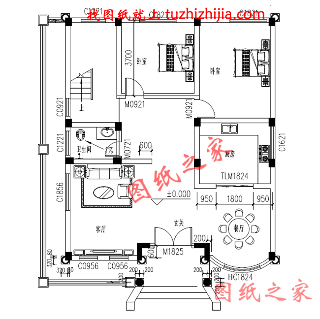 2024年新款別墅外觀圖三層戶型設(shè)計(jì)，適合人口較多的家庭修建！