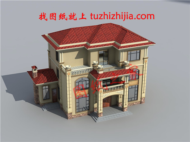 2024年新款別墅外觀圖三層戶型設(shè)計(jì)，適合人口較多的家庭修建！