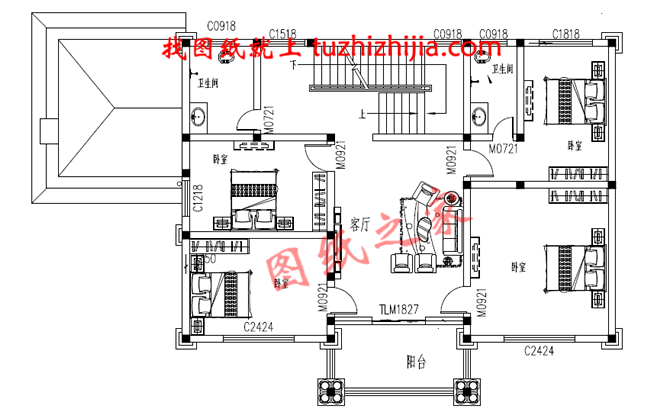 2024年新款別墅外觀圖三層戶型設(shè)計(jì)，適合人口較多的家庭修建！