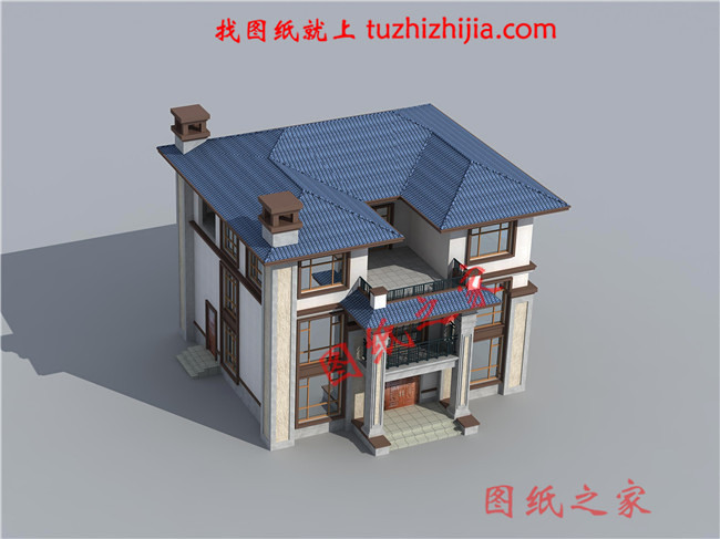 2024年新款別墅外觀圖三層戶型設(shè)計(jì)，適合人口較多的家庭修建！