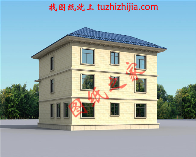 2024年新款別墅外觀圖三層戶型設(shè)計(jì)，適合人口較多的家庭修建！