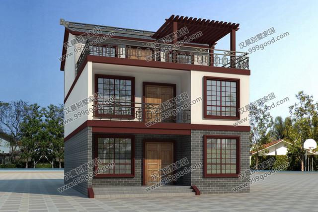 2套中式風格農(nóng)村別墅戶型圖，看見了就挪不開眼，美爆了的民族風！