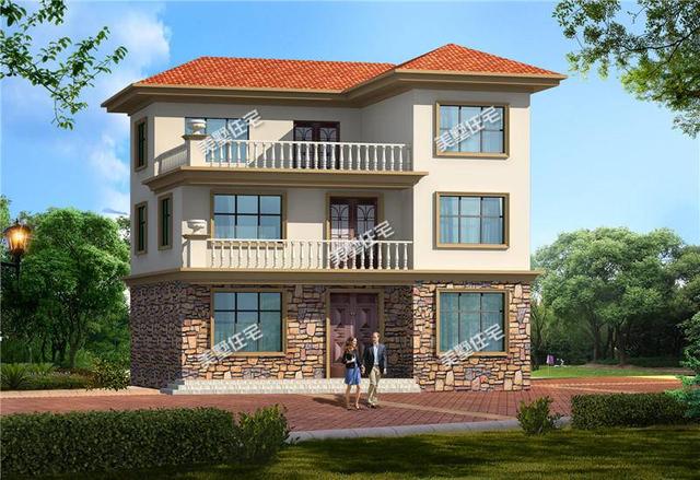 11x10米三層別墅設(shè)計(jì)圖紙，外觀大氣時(shí)尚，建起來就是高富帥！