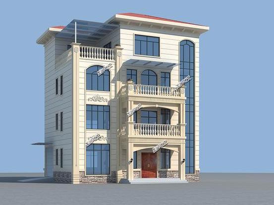 歐式豪華四層別墅設計圖，外型非常漂亮，建一棟在村里絕對拉風