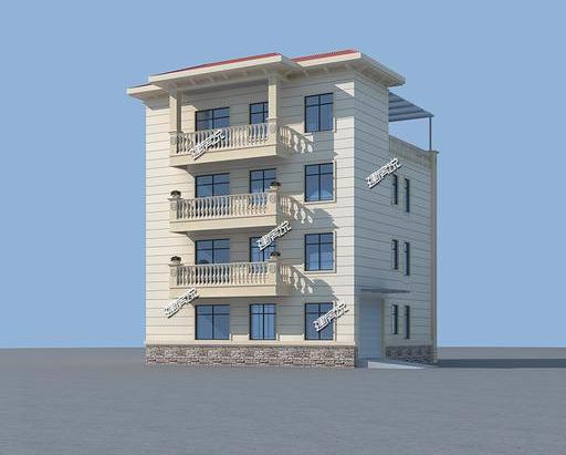 歐式豪華四層別墅設計圖，外型非常漂亮，建一棟在村里絕對拉風