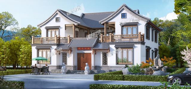 適合農(nóng)村大家庭建造的四合院別墅設(shè)計圖，顏值高造價低，非常經(jīng)濟實用！