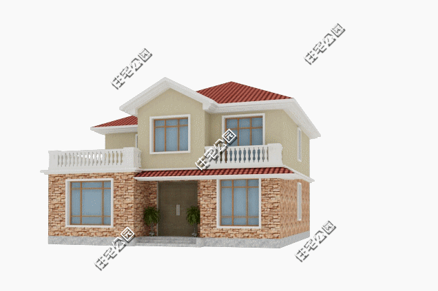 12x12米農(nóng)村二層別墅設(shè)計(jì)圖，大堂屋、5室2廳，適合養(yǎng)老生活