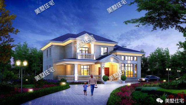 8套新農村小二層別墅設計圖，設計都帶陽臺，毛坯造價30萬左右