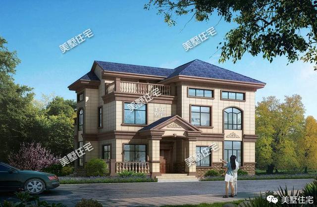 8套新農村小二層別墅設計圖，設計都帶陽臺，毛坯造價30萬左右