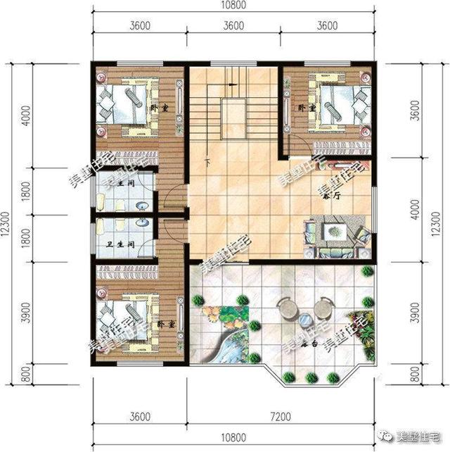 12×10米歐式別墅設(shè)計(jì)，一套二層、兩套三層，這樣的設(shè)計(jì)50年不過(guò)時(shí)