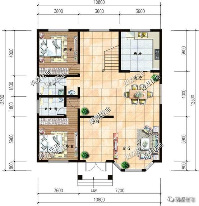 12×10米歐式別墅設(shè)計(jì)，一套二層、兩套三層，這樣的設(shè)計(jì)50年不過(guò)時(shí)