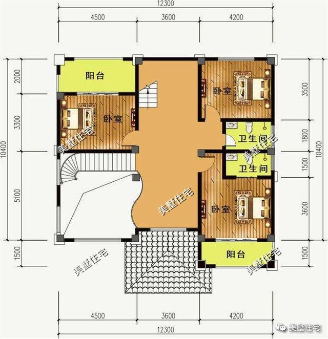 12×10米歐式別墅設(shè)計(jì)，一套二層、兩套三層，這樣的設(shè)計(jì)50年不過(guò)時(shí)