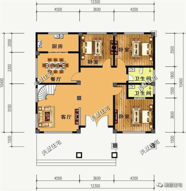 12×10米歐式別墅設(shè)計(jì)，一套二層、兩套三層，這樣的設(shè)計(jì)50年不過(guò)時(shí)