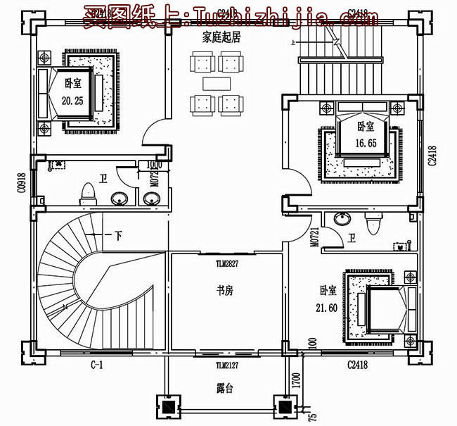 新農(nóng)村二層半別墅設(shè)計(jì)圖，村里人看了都說(shuō)好！