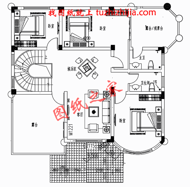 新農(nóng)村二層半別墅設(shè)計(jì)圖，村里人看了都說(shuō)好！