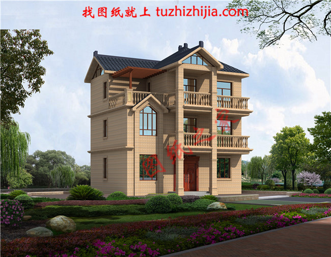 農(nóng)村20萬(wàn)三層別墅圖片，小戶型別墅也能這么大氣漂亮！