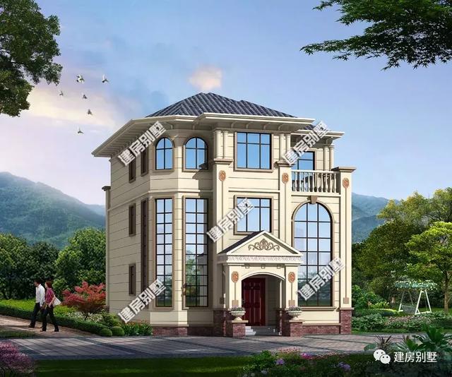 三層帶地下室樓房設(shè)計圖，外觀精致漂亮，是大戶人家！