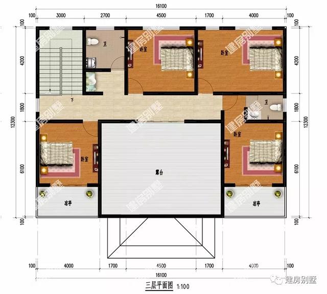 三層農(nóng)村住宅設(shè)計(jì)圖，最后一款很適合一家三兄弟建造。