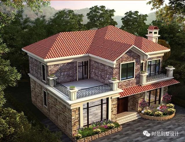 二層歐式小戶型別墅設(shè)計(jì)圖，洋氣又耐看，6室3廳，適合農(nóng)村自建。