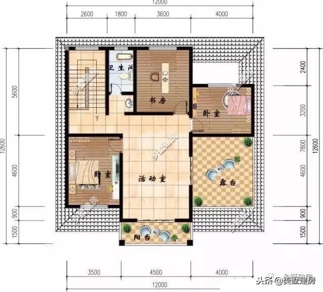 46萬打造三層簡歐別墅設計圖，多個小陽臺，經濟實惠又耐看！