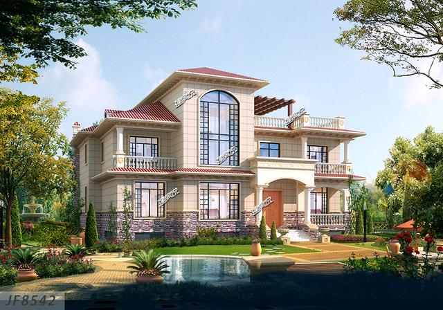 農(nóng)村三層精美別墅，外觀美，造價也經(jīng)濟，60年不過時！