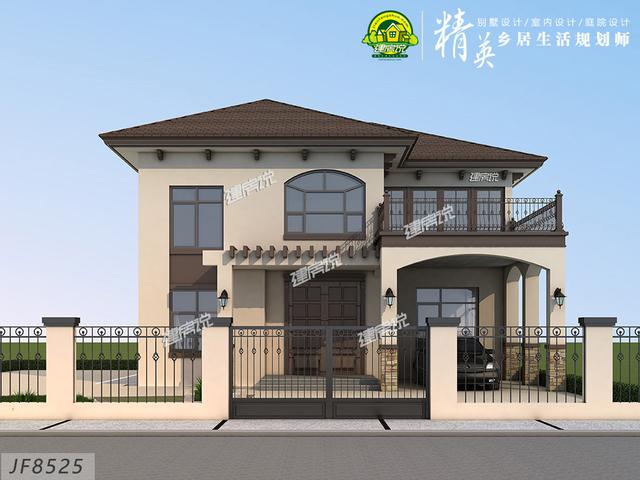 二層精致鄉(xiāng)村別墅，帶有院子和車庫(kù)，30萬就能享受庭院生活！