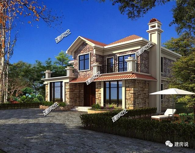 二層農(nóng)村田園別墅設計圖，花20萬就能享受大自然的靜謐。