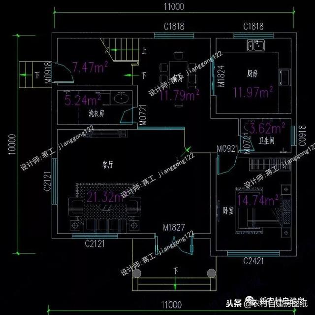 6套140平以內(nèi)的農(nóng)村三層別墅設(shè)計(jì)圖，戶型趕緊選好了，明年就開工建房吧。