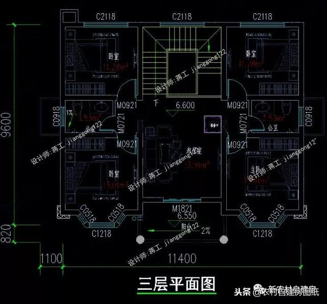 6套140平以內(nèi)的農(nóng)村三層別墅設(shè)計(jì)圖，戶型趕緊選好了，明年就開工建房吧。