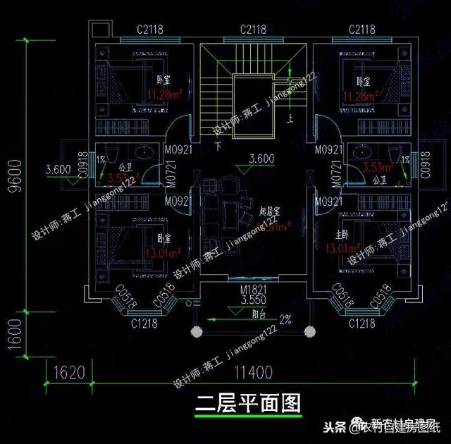 6套140平以內(nèi)的農(nóng)村三層別墅設(shè)計(jì)圖，戶型趕緊選好了，明年就開工建房吧。
