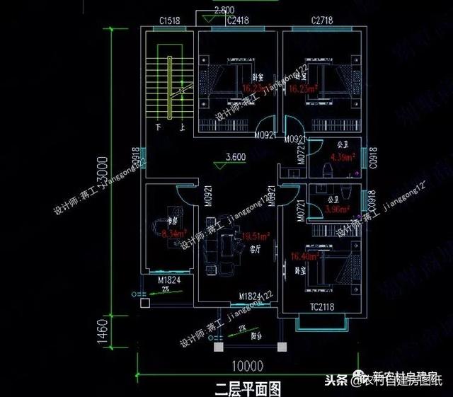 6套140平以內(nèi)的農(nóng)村三層別墅設(shè)計(jì)圖，戶型趕緊選好了，明年就開工建房吧。
