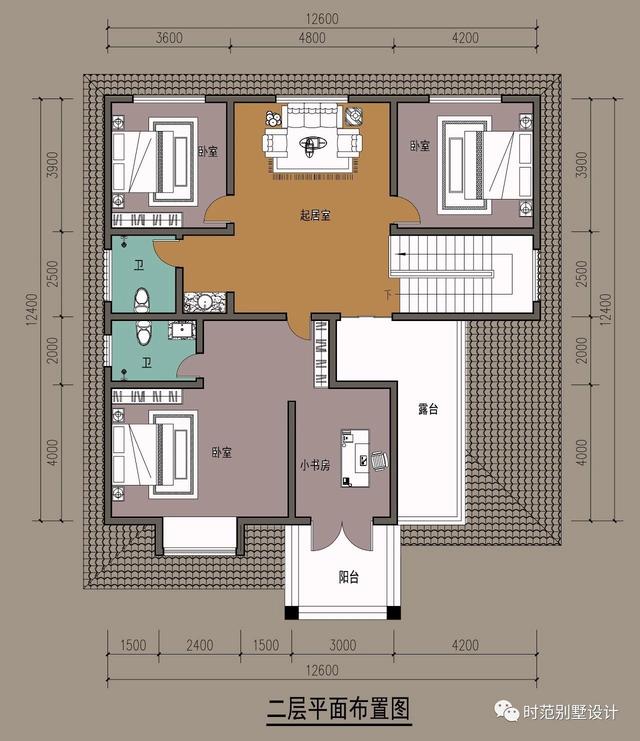 二層獨(dú)棟歐式別墅設(shè)計(jì)圖，精致美觀，富有時(shí)代的韻味，適合農(nóng)村自建