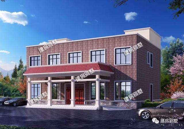 二層酒店式住宅設計圖，適合開農(nóng)家樂，日子過得紅紅火火。