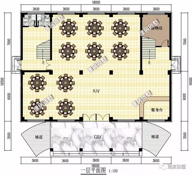 二層酒店式住宅設計圖，適合開農(nóng)家樂，日子過得紅紅火火。