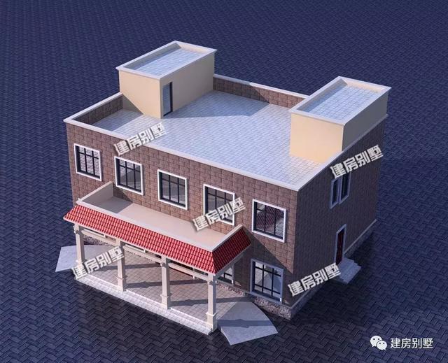 二層酒店式住宅設計圖，適合開農(nóng)家樂，日子過得紅紅火火。