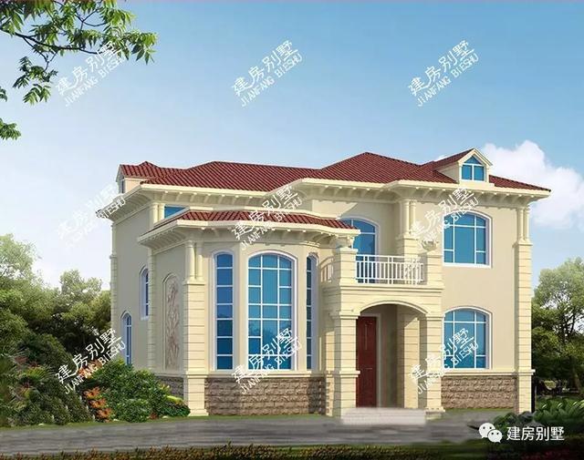 兩棟面寬12米的二層農村小樓設計圖，各有各的氣派！