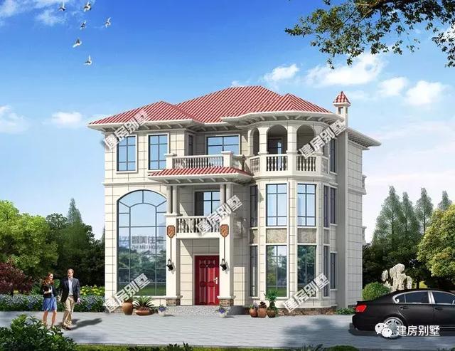 兩棟豪華三層樓房設(shè)計(jì)圖，要有這么一棟漂亮的別墅，沒有人能小看了你