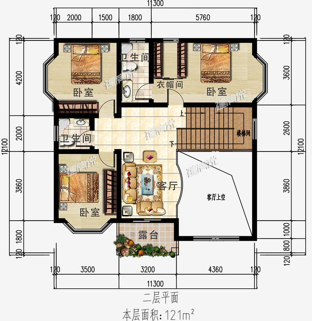 三層新中式別墅設(shè)計(jì)圖，漂亮戶(hù)型，細(xì)節(jié)之處卻透露著設(shè)計(jì)的美感！
