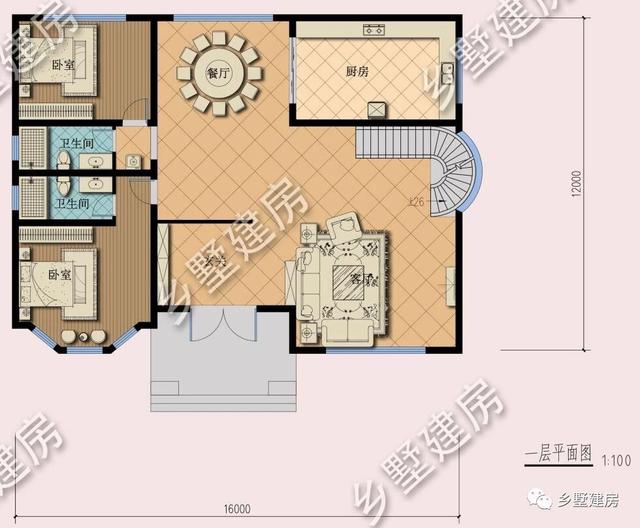 二層歐式樓房設(shè)計圖，奢華的外觀和精致的布局，你確定要錯過嗎？