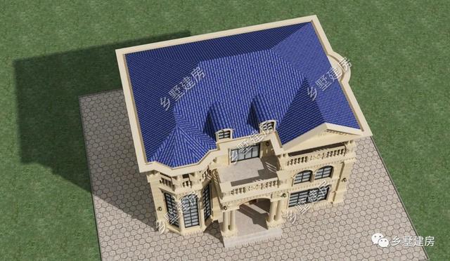 二層歐式樓房設(shè)計圖，奢華的外觀和精致的布局，你確定要錯過嗎？