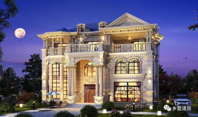 二層歐式樓房設(shè)計圖，奢華的外觀和精致的布局，你確定要錯過嗎？