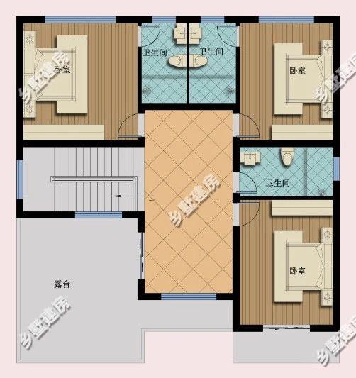 四層經(jīng)典中式別墅設(shè)計(jì)圖，新老元素的混合搭配很漂亮，不比歐式差