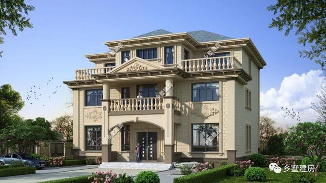 四層經(jīng)典中式別墅設(shè)計(jì)圖，新老元素的混合搭配很漂亮，不比歐式差