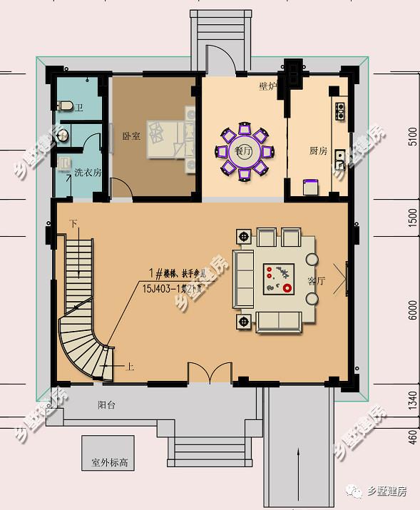 帶超大車庫和挑空客廳的四層別墅設計圖，別墅精致更實用，不比城里的別墅差