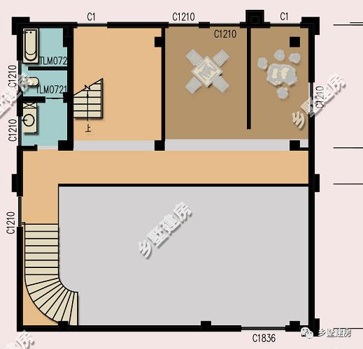 帶超大車庫和挑空客廳的四層別墅設計圖，別墅精致更實用，不比城里的別墅差