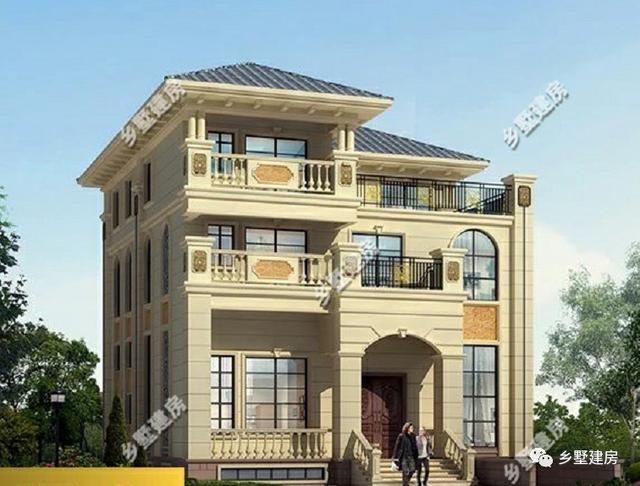 帶超大車庫和挑空客廳的四層別墅設計圖，別墅精致更實用，不比城里的別墅差