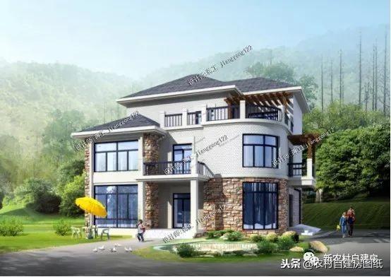 歐式三層小別墅設(shè)計圖，精美別墅，物超所值，返鄉(xiāng)建房的建房首選