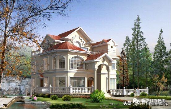 歐式三層小別墅設(shè)計圖，精美別墅，物超所值，返鄉(xiāng)建房的建房首選