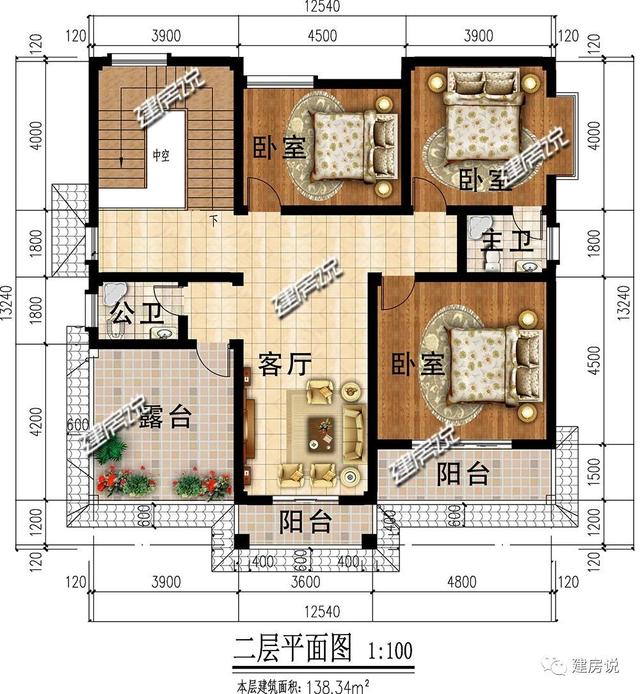 經(jīng)濟實用的二層小樓設計圖，30萬在農(nóng)村蓋起，不要錯過這個好戶型了